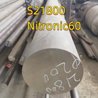 Barra rotonda in acciaio inossidabile con diametro esterno 18 mm S21800 Nitronic 60 ad alta resistenza