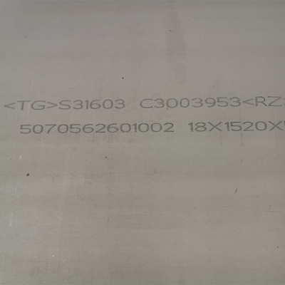 Il piatto NO.1 dell'acciaio inossidabile del PIATTO ASTM A240 316L degli ss 316L ha finito la larghezza di 2000mm