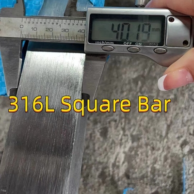 DIN1.4404 SUS316L Bar quadrata in acciaio inossidabile 25.4*25.4mm Lunghezza 3000mm