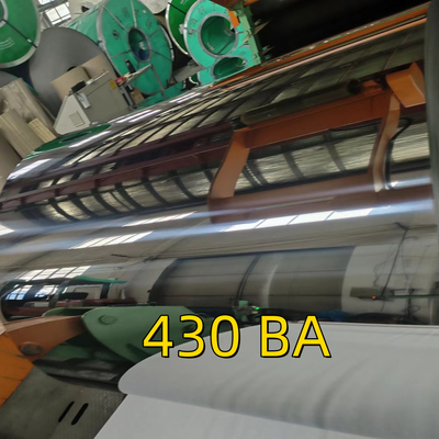 430 BA DIN 1.4016 Superficie con pellicola PE lamiera di acciaio inossidabile 0,5*1220*2440mm