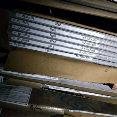 Astm A240 DIN / EN 1.4835 253MA UNS S30815 Placca di acciaio inossidabile laminata a caldo 8.0*1500*6000mm