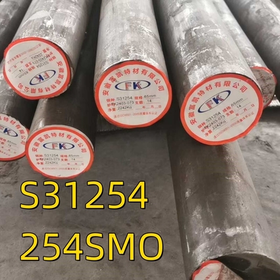 UNS S31254 Avesta 254SMO Leghe laminate a caldo F44 Barra rotonda in acciaio inossidabile OD 80 mm
