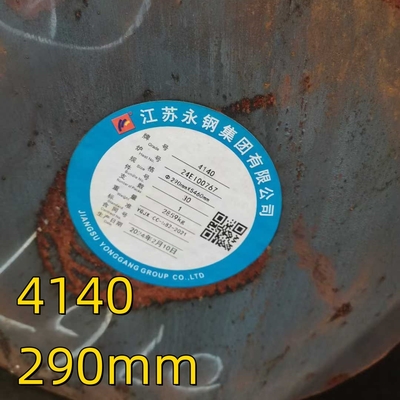 AISI 4140 Scm440 42CrMo4 1.7225 QT Leghe rotonde di acciaio forgiato laminato a caldo OD 290mm