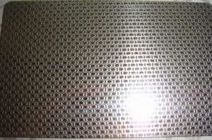Grado degli ss 316L che incide la lamiera sottile dell'acciaio inossidabile con il modello di tela di superficie