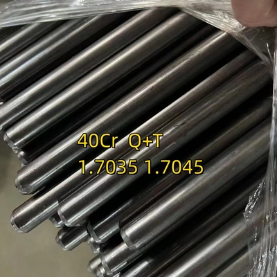 40Cr 1.7035 Q+T 25mm Dia 2500mm Lunghezza Barra rotonda a freddo Strato luminoso Superficie H9 Tolleranza HRC 28-32