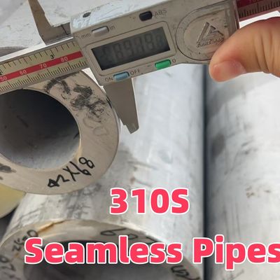 Tubo senza cuciture in acciaio inossidabile ASTM A312 310S EN DIN1.4845 89*20MM