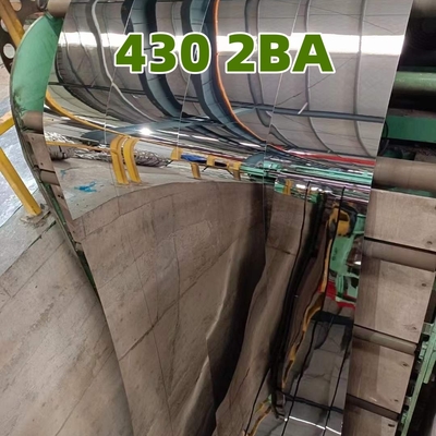 Lamiera in acciaio inossidabile laminato a freddo SUS430 2BA, superficie a specchio 8K con film in PVC 1.2*1250*2500mm