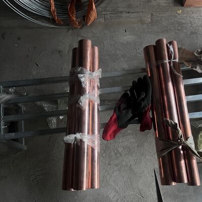 Barra di rame C1100 Dia 40*1000mm 99,95% Pura Barra di rame per cablaggio elettrico