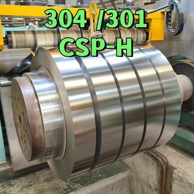SUS 301 CSP-H Full Hard Stainless Steel Coil Strip 0,1-3,0 mm con bordo a fessura