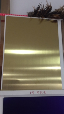 Strato dell'acciaio inossidabile di colore dello specchio dell'oro del titanio dello strato 304 dell'acciaio inossidabile dello specchio 304 dell'oro