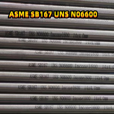 Tubo senza cuciture Uns N06600 Inconel della lega di Astm B167 600 O.D31.8 X 2.9mmt X 2ml
