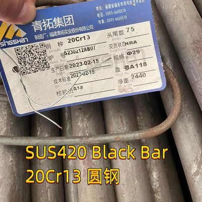 SUS420 giro Rod 1,4037 X65Cr13 AISI 420 di acciaio inossidabile Antivari 11,6 H11 lunghezza 3m
