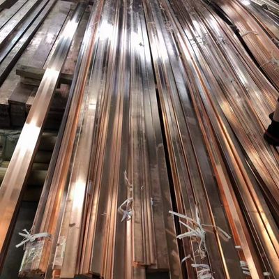 Barra di rame puro a forma quadrata 20*20 30*30 mm Barra di rame rosso C1100 1/2H Fusto rigido