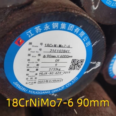 18crnimo7-6 18crnimo7 18ncd6 1.6587 820A16 Acciaio forgiato rotondo quadrato Bar Ut testato OD 90mm