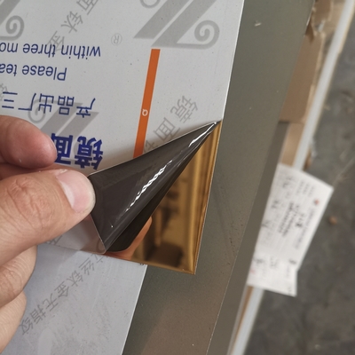 ROSE GOLD 0.5*1220x2440mm Acciaio inossidabile Piastra di specchio liscio per la decorazione del soffitto
