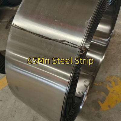 EN10132-4 C67S GB/T1222 65Mn 1,0*16mm Striscia di acciaio Resistenza alla trazione LC Striscia di acciaio ad alto tenore di carbonio Finitura bianca