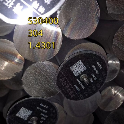 Barre rotonde in acciaio inossidabile AISI304 1.4301 Materiale Diametro = 165 (o 170 mm) e lunghezza = 3000 mm