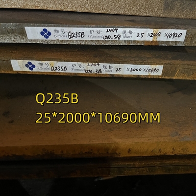 ASTM A36 Piastra in acciaio al carbonio Q235B S235JR 20*2000*12000mm Per piastre per vasi a pressione
