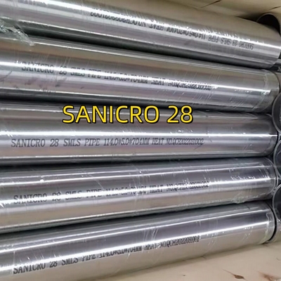 SANICRO 28 UNS N08028/W. Nr. 1.4563 SMLS PIPE Lega 28 Tubi in acciaio inossidabile 114*5*6000