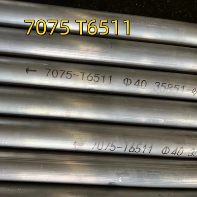 7075 T6511 Soild Rod Aluminum Alloy OD40mm per aeromobili