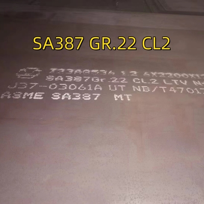SA387 Gr22 Cl2 Piastra di acciaio in lega laminata a caldo EN 10028 13CrMoSi5-5 Piastra di acciaio per recipienti a pressione