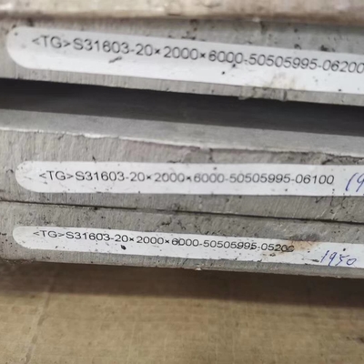 55 mm di spessore Acciaio inossidabile 316L Piastra 2000*6000 mm Din1.4404 s31603 12 mm di spessore Piastra SS Grado 316