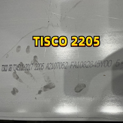 Piatto d'acciaio duplex ASME SA240 S32205, del piatto 2205 di acciaio inossidabile piatto d'acciaio duplex S31803 2205