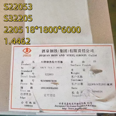 2205 2507 Piastra di acciaio inossidabile / duplex S31803 S32205 S31803 Piastra di acciaio inossidabile