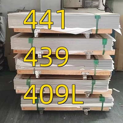 1.4509 AISI 441 2B 2D lamiera di acciaio inossidabile SUS441 lamiera di metallo 2D superficie utilizzata per il sistema di scarico automobilistico