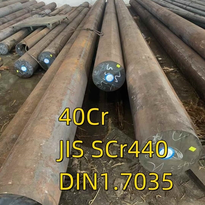 Barra rotonda laminata a caldo 40cr JIS SCr440 DIN 1.7035 Struttura in lega Barra di acciaio forgiato