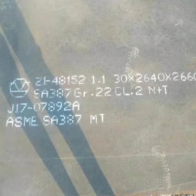 SA387 Gr.11 CL.2 LTV N+T Piastra di acciaio ASME SA387 Piastra di caldaia laminata a caldo ASME SA387