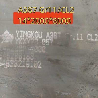 A387 Gr.11 CL2 14*2000*8000MM EN 10028 13CrMoSi5-5 Piastra di acciaio per vasi a pressione