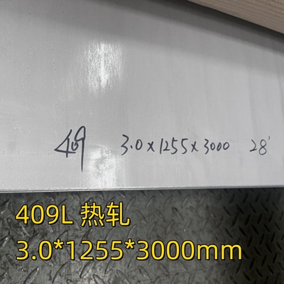 SUH409L/SUS409L 1.4512 Piastra in acciaio inossidabile 3.0*1255*3000MM Superficie 1D Per parti di scarico auto