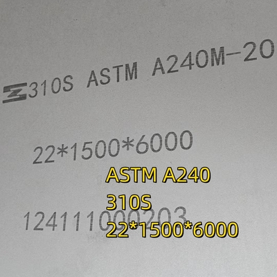 310S Piastra di acciaio inossidabile Fabbricazione circolare di lamiere fisse Ø1270 (perforazione) SA 240 310S Taglio a lamiera