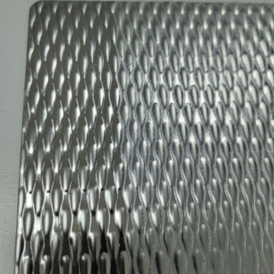 SUS304 1.0*1220*2440MM Forma goccia d'acqua Stampato Decorativo Stampato lamiera in acciaio inossidabile