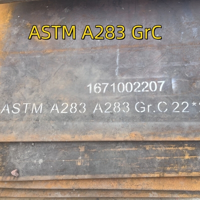 ASTM A283 Grado C 1500x6000x25 mm Piastra MS laminata a caldo Piastra di caldaia in acciaio al carbonio
