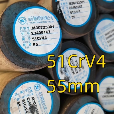 Legno laminato a caldo 51CrV4 a molla 6m lunghezza ASTM AISI 6150 DIN1.8169 Barra rotonda in acciaio