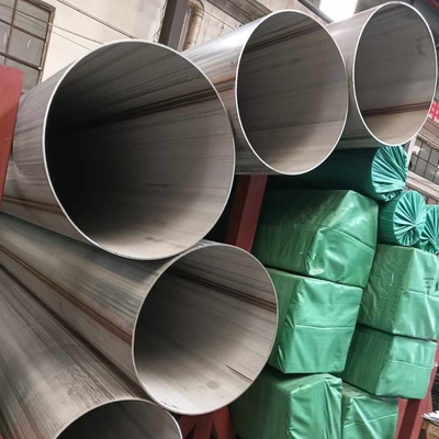 Tubo saldato in acciaio inossidabile 14", CON COSTURA, ASME B36.19M, SCH 10, BE, ASTM A312 GR. TP304