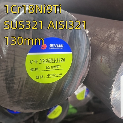300 Serie SS321 1Cr18Ni9Ti DIN1.4541Inox Stainless Round Bar Rod 65mm ASTM A276 TP321 SUS321