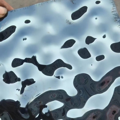 Personalizza grande onda di acqua ondulata lamiera in acciaio inossidabile per il pannello di parete Hotel Decorazione del soffitto