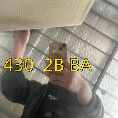 1.2mm 430 BA lamiera di acciaio inossidabile lucidata e lamiera laminata a freddo SUS 430 SS
