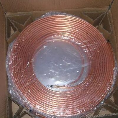 Tubo di rame puro Soft ASTM B837 Tubo di rame rosso 6.35*0.8mm Pancake Coil per condizionatore d'aria