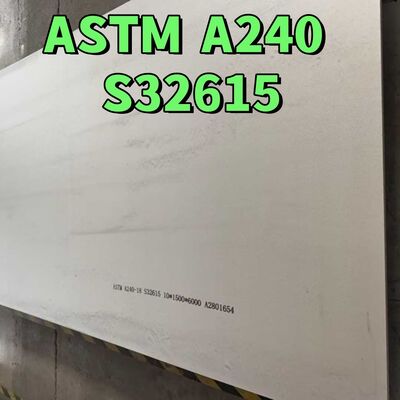 ASTM A240 UNS S32615 Piastra di acciaio inossidabile laminata a caldo 10*1500*6000mm NO 1 Superficie