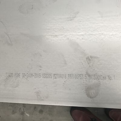 Piastre in acciaio inossidabile Duplex 2205 S31803 S32205 DSS laminate a caldo 6*2000*6000mm