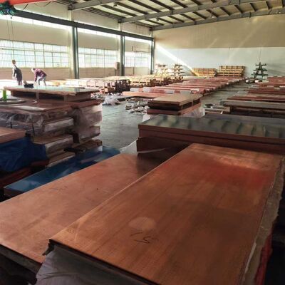 Lastra di rame puro C1100 T2 99,9% Cu lamiera laminata a caldo spessore 0,5 mm - 20 mm larghezza 600 mm