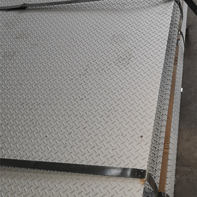 SUS304 Gray Metal Stainless Steel Plates con Diamond Pattern Garden Decoration